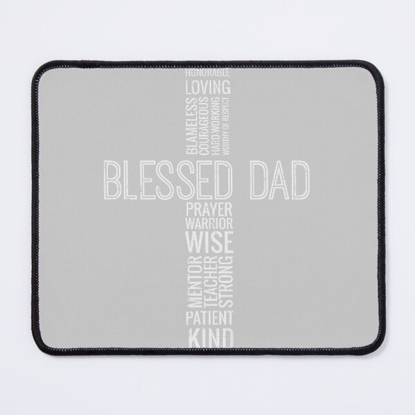 Item preview, Fathers Day Blessed Dad Cross Words Christian Papa Daddy Men designed and sold by mjohnson9.