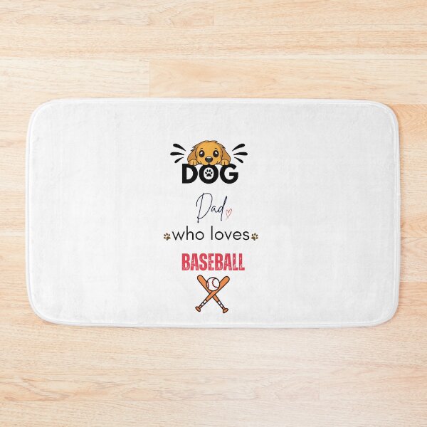 Item preview, Dog Dad Who Loves Baseball designed and sold by PawFitt.