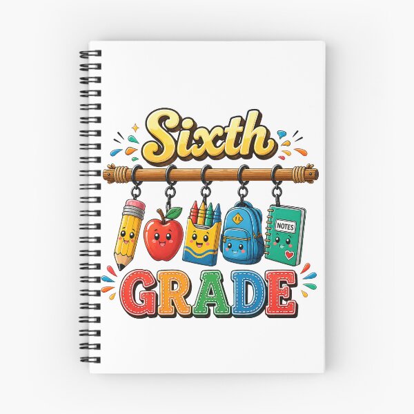 Item preview, Colorful Sixth Grade Back To School Kids Design designed and sold by QuiteOrbit.