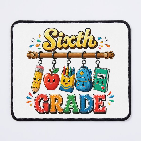 Item preview, Colorful Sixth Grade Back To School Kids Design designed and sold by QuiteOrbit.