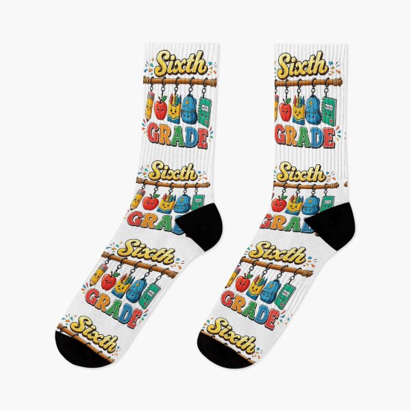 Item preview, Colorful Sixth Grade Back To School Kids Design designed and sold by QuiteOrbit.