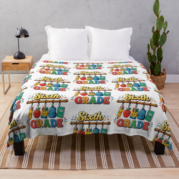 Item preview, Colorful Sixth Grade Back To School Kids Design designed and sold by QuiteOrbit.