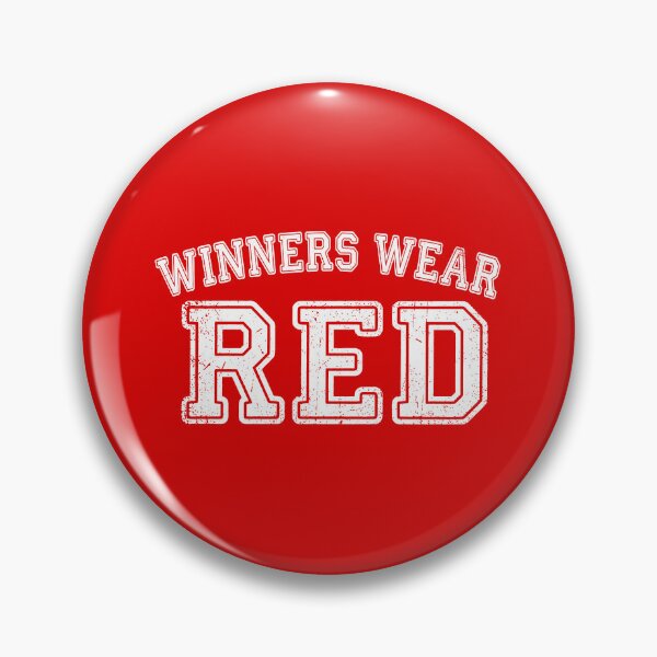 Item preview, Winners Wear Red Winning Mentality Sports Fan Competition designed and sold by Doodleoub.