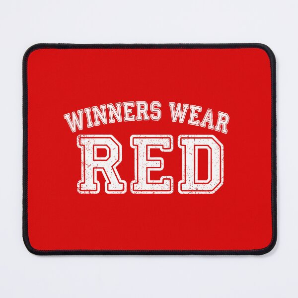 Item preview, Winners Wear Red Winning Mentality Sports Fan Competition designed and sold by Doodleoub.