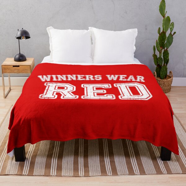 Item preview, Winners Wear Red Winning Mentality Sports Fan Competition designed and sold by Doodleoub.