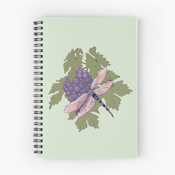 Item preview, Dragonfly and Grapes Botanical Illustration designed and sold by Zymetryart.