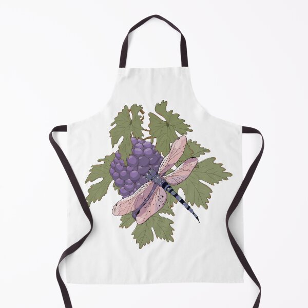 Item preview, Dragonfly and Grapes Botanical Illustration designed and sold by Zymetryart.