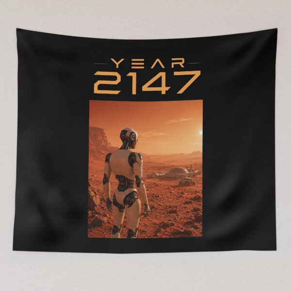 Item preview, Year 2147 Futuristic Cyberpunk Sci-Fi Streetwear  designed and sold by TEEJAMBOREE.