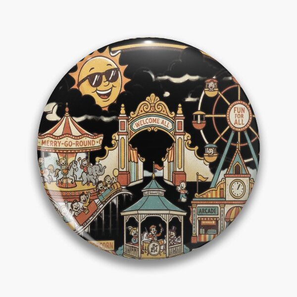Item preview, Pleasure Island Fairground - Vintage Cartoon - Classic designed and sold by catrizmorkess.