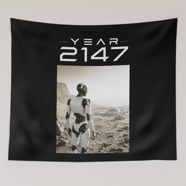 Item preview, Year 2147 Futuristic Cyberpunk Sci-Fi Streetwear  designed and sold by TEEJAMBOREE.