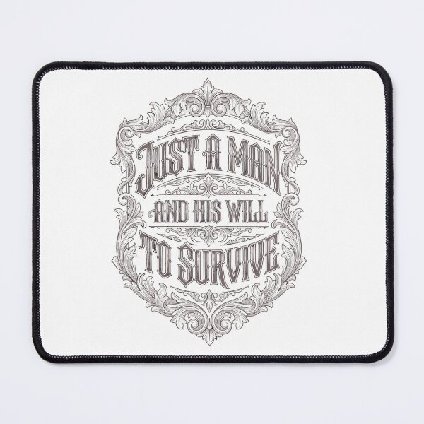 Item preview, Just A Man To Survive Song Lyric Typographic designed and sold by mazyoy.