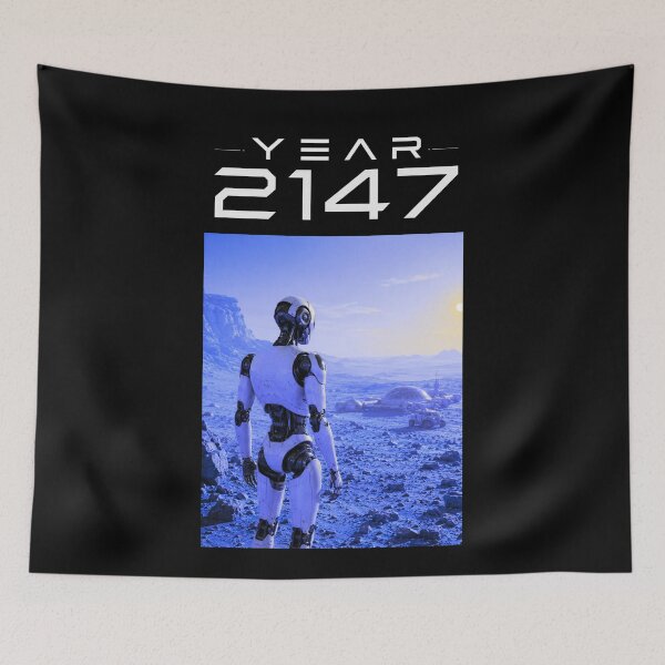 Item preview, Year 2147 Futuristic Cyberpunk Sci-Fi Streetwear  designed and sold by TEEJAMBOREE.