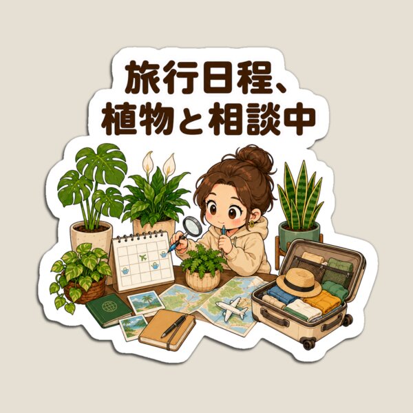 Item preview, Planning My Trip With My Houseplants – Plant Parent Schedule designed and sold by ArtPrintPov.