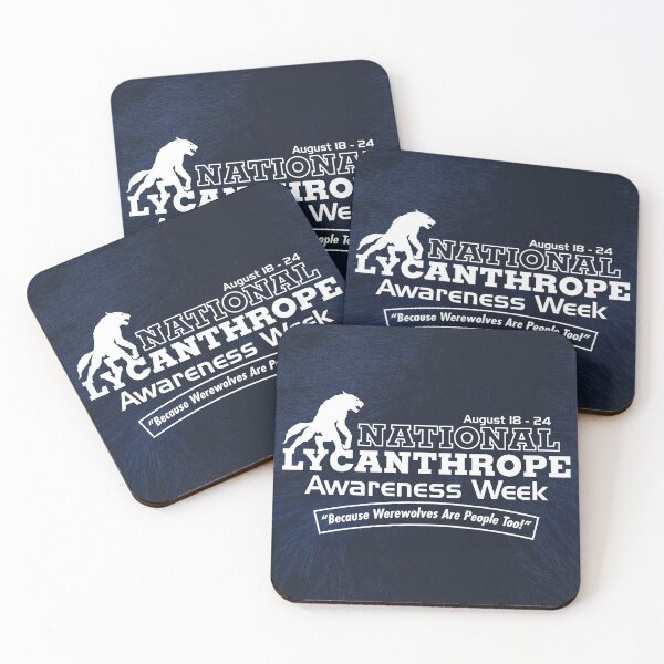 Item preview, National Lycanthrope Awareness Week (White Print) designed and sold by GritFX.