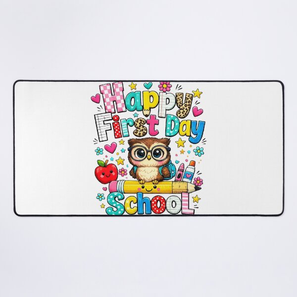 Item preview, Happy First Day Of School Cute Owl designed and sold by QuiteOrbit.