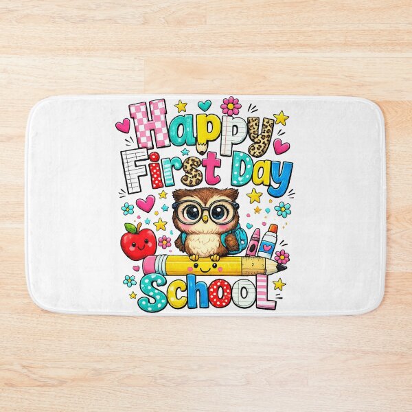 Item preview, Happy First Day Of School Cute Owl  designed and sold by QuiteOrbit.