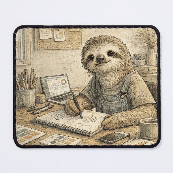 Item preview, 15. Sloth Designer Vintage Illustration designed and sold by สุธรรมาท ทองกร.