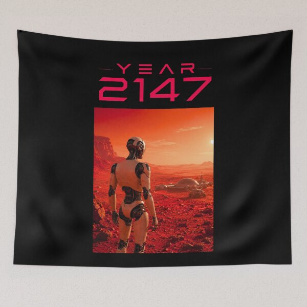 Item preview, Year 2147 Futuristic Cyberpunk Sci-Fi Streetwear  designed and sold by TEEJAMBOREE.