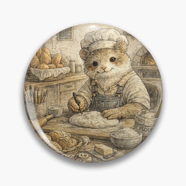 Item preview, 14. Hamster Baker Vintage Illustration designed and sold by สุธรรมาท  ทองกร.