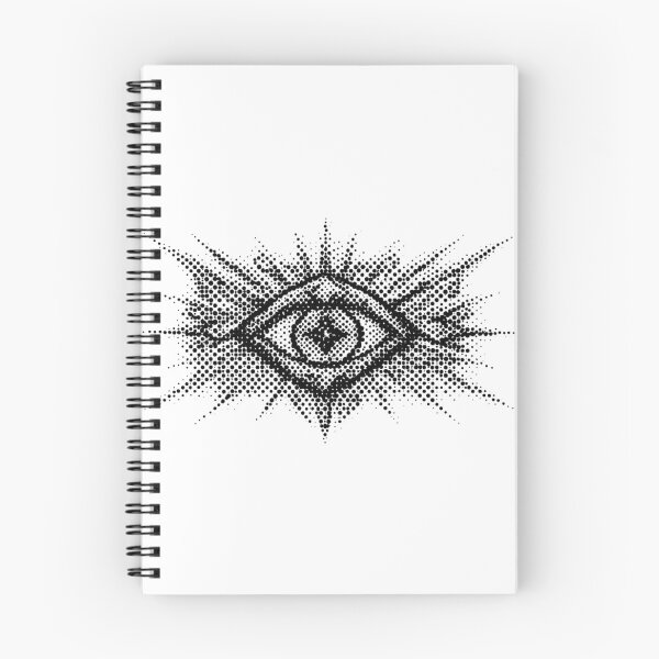 Item preview, Radiant mystical eye in halftone style designed and sold by AKRAMlogo.