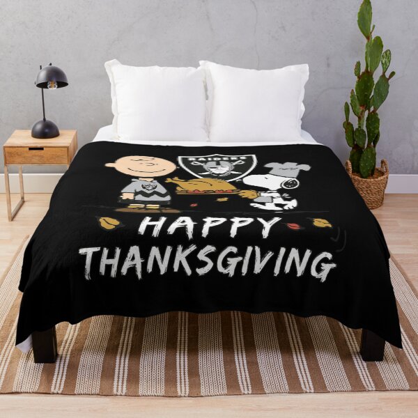 Item preview, Raiders Charlie Brown Snoopy Happy Thanksgiving designed and sold by KabaMori.
