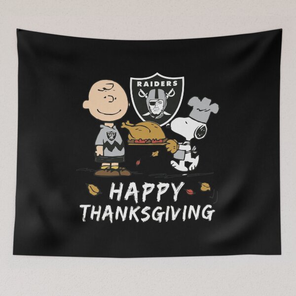 Item preview, Raiders Charlie Brown Snoopy Happy Thanksgiving designed and sold by KabaMori.
