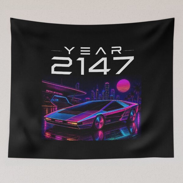 Item preview, Year 2147 Futuristic Cyberpunk Sci-Fi Streetwear  designed and sold by TEEJAMBOREE.