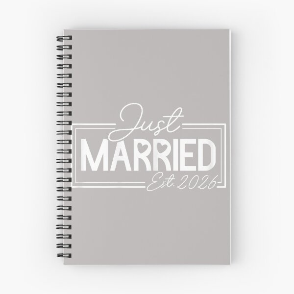 Item preview, Just Married 2026 Couple Newlywed Bride and Groom Wedding designed and sold by ArleneRowe.