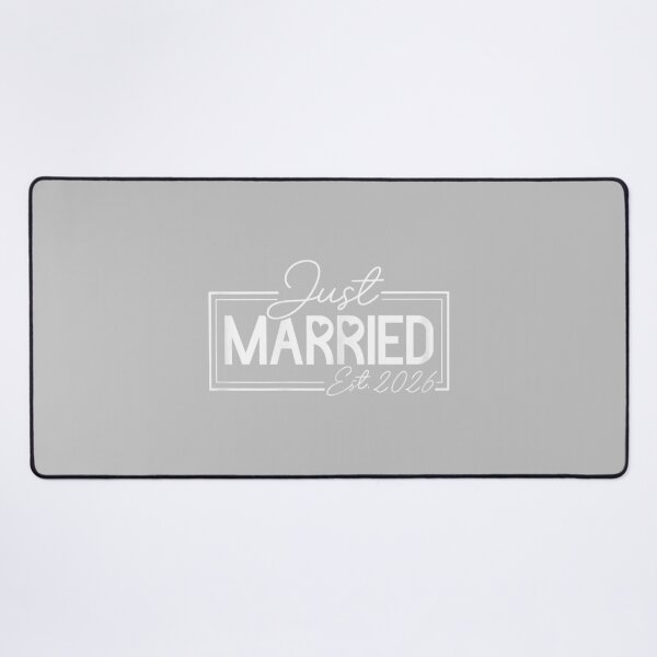 Item preview, Just Married 2026 Couple Newlywed Bride and Groom Wedding designed and sold by ArleneRowe.