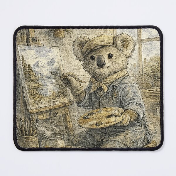Item preview, 8. Koala Artist Vintage Illustration designed and sold by สุธรรมาท ทองกร.
