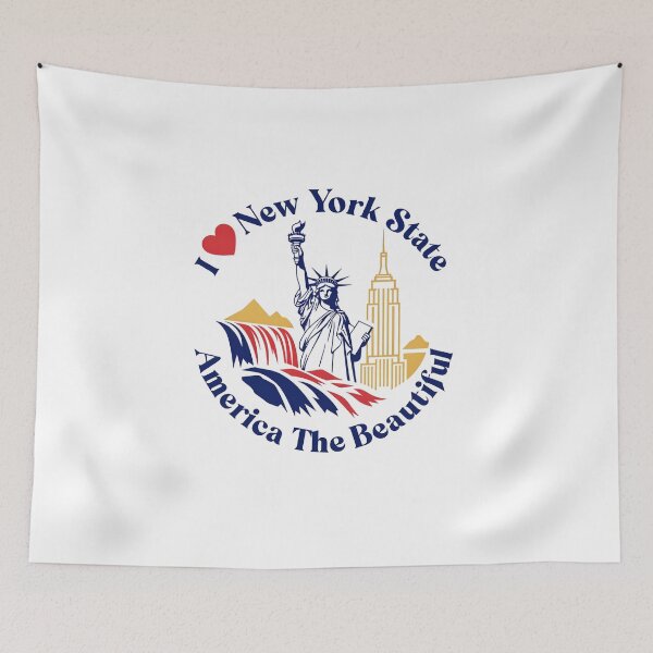 Item preview, New York State Travel T-Shirt – Empire State Skyline, Nature & Iconic Landmarks designed and sold by Illumine-World.