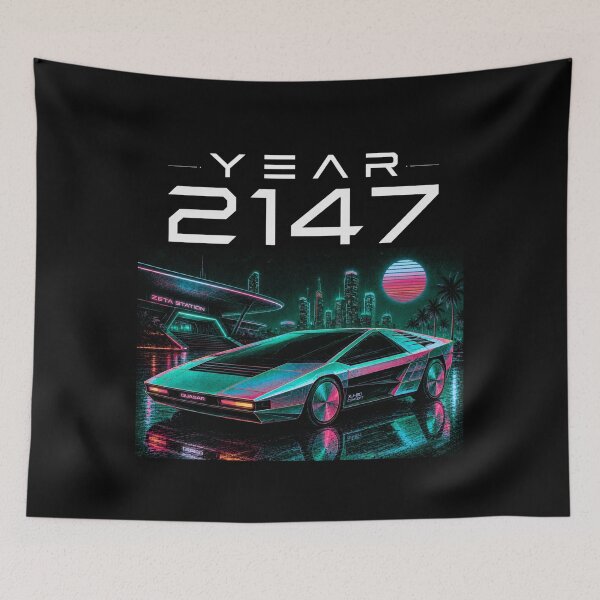 Item preview, Year 2147 Futuristic Cyberpunk Sci-Fi Streetwear  designed and sold by TEEJAMBOREE.
