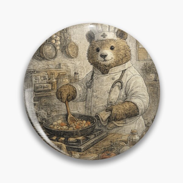 Item preview, 6. Bear Chef Vintage Illustration designed and sold by สุธรรมาท  ทองกร.