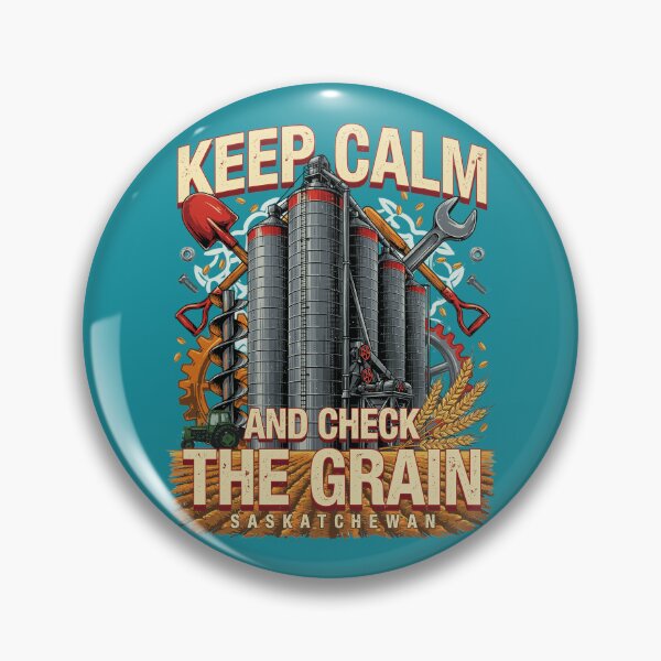 Item preview, Saskatchewan Grain Elevator Farm Machine T-Shirt – Funny Farmer Vintage Design designed and sold by Mahilis.
