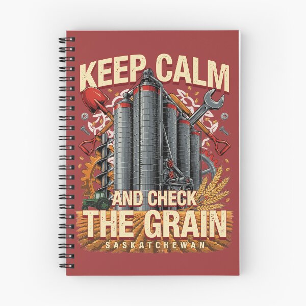 Item preview, Saskatchewan Grain Elevator Farm Machine T-Shirt – Funny Farmer Vintage Design designed and sold by Mahilis.