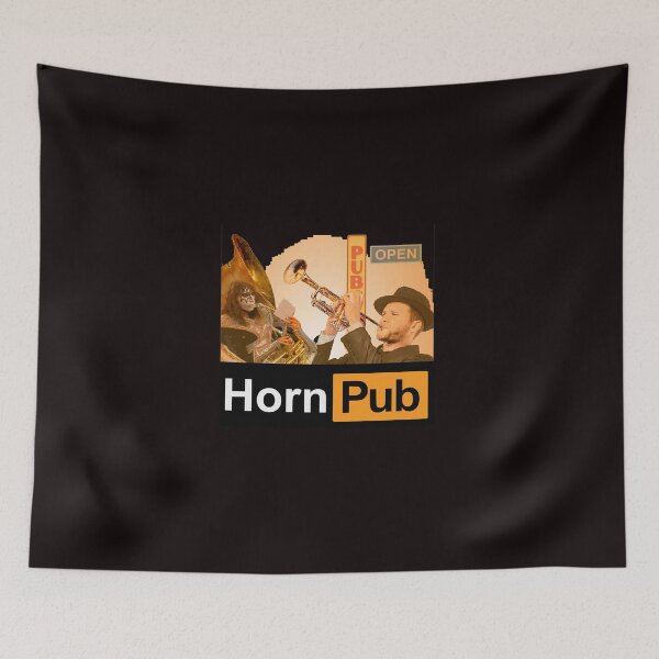 Item preview, horn pub trumpet tuba logo designed and sold by VWscout2.