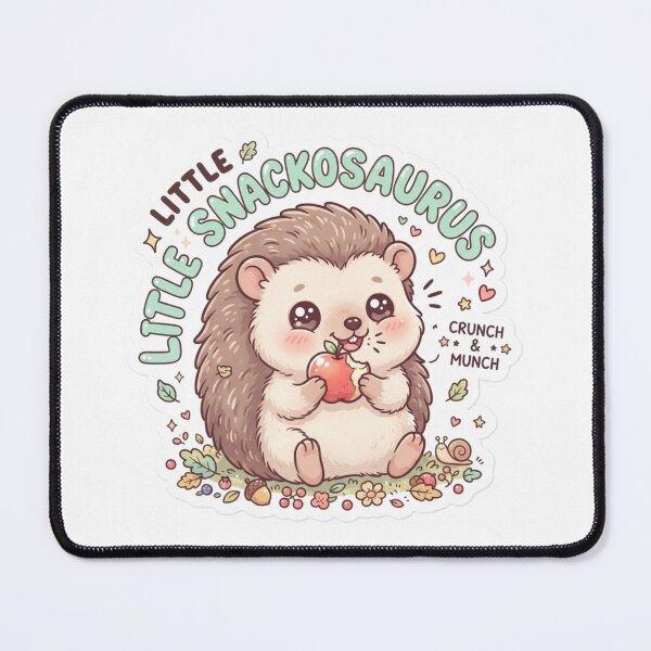 Item preview, Cute Kawaii Little Snackosaurus Hedgehog Sticker | Anime Style Crunch & Munch Chibi Art | Cute Animal Snack Sticker designed and sold by Chipkooo.