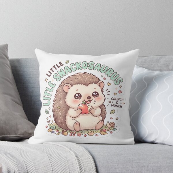 Item preview, Cute Kawaii Little Snackosaurus Hedgehog Sticker | Anime Style Crunch & Munch Chibi Art | Cute Animal Snack Sticker designed and sold by Chipkooo.