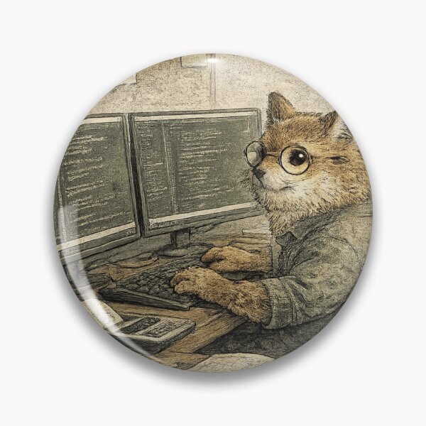 Item preview, 3. Hamster Programmer Vintage Illustration designed and sold by สุธรรมาท  ทองกร.