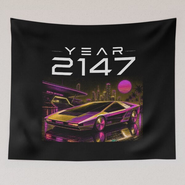 Item preview, Year 2147 Futuristic Cyberpunk Sci-Fi Streetwear  designed and sold by TEEJAMBOREE.