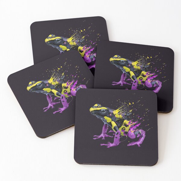 Item preview, Neon Poison Dart Frog Toxic Glitch designed and sold by Artmugic.