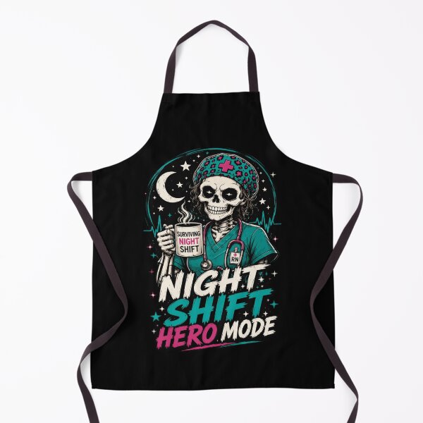 Item preview, Overnight Duty Nurse Skeleton Coffee Warrior designed and sold by markymaarty.
