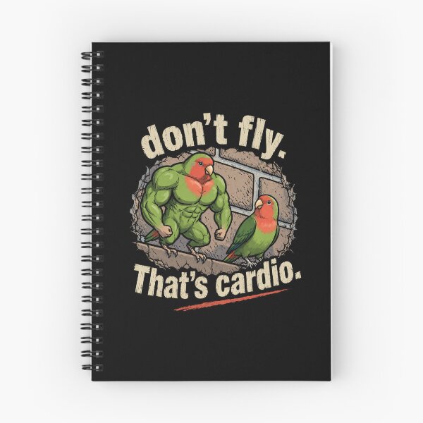 Item preview, Don't Fly, That's Cardio – Funny Muscle Bird Workout T-Shirt designed and sold by DogLord.