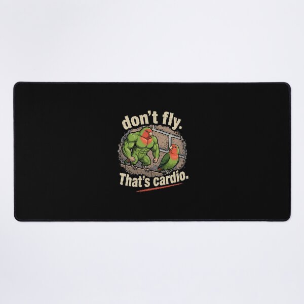 Item preview, Don't Fly, That's Cardio – Funny Muscle Bird Workout T-Shirt designed and sold by DogLord.