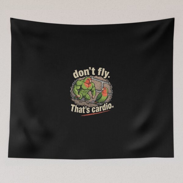 Item preview, Don't Fly, That's Cardio – Funny Muscle Bird Workout T-Shirt designed and sold by DogLord.