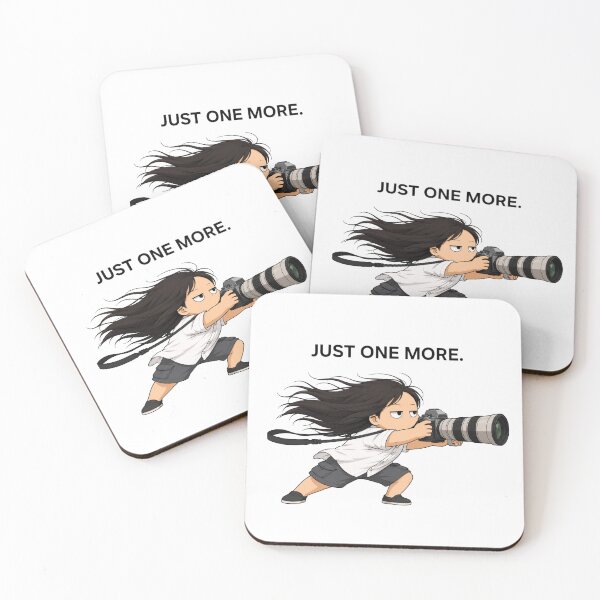Item preview, JUST ONE MORE. Funny Photography Girl Meme designed and sold by LazyPaw Design.