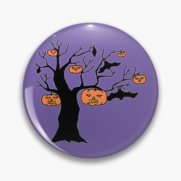 Item preview, Halloween Spooky Tree with Jack O Lantern Pumpkins and Bats designed and sold by ubborn.