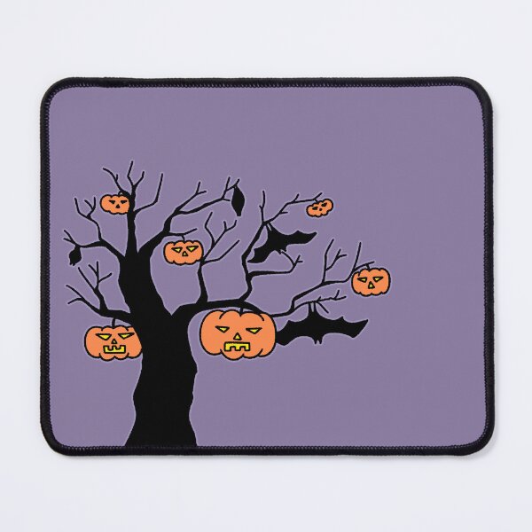 Item preview, Halloween Spooky Tree with Jack O Lantern Pumpkins and Bats designed and sold by ubborn.