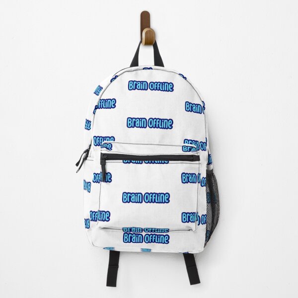 Item preview, Brain Offline, Blue Outline Typography designed and sold by Memes N Lore .