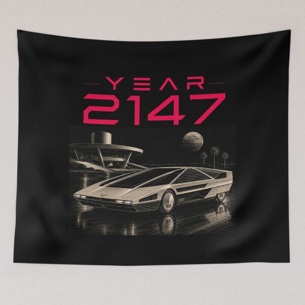 Item preview, Year 2147 Futuristic Cyberpunk Sci-Fi Streetwear  designed and sold by TEEJAMBOREE.